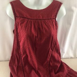 NWT! Francesca’s Burgundy Sleeveless dress size Small